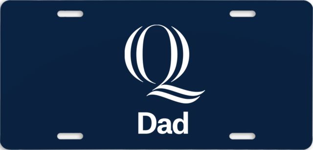Quinnipiac License Plate Dad Q Logo - ONLINE ONLY