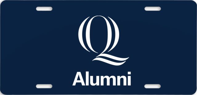 Quinnipiac License Plate Alumni Q Logo - ONLINE ONLY