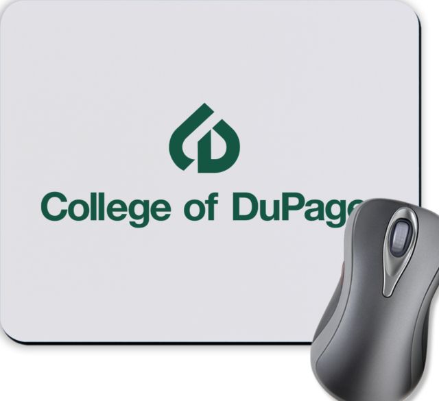 DuPage Full Color Mousepad College of DuPage Stacked - ONLINE ONLY
