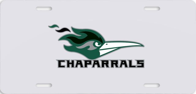 DuPage License Plate Chaparrals with Mascot - ONLINE ONLY
