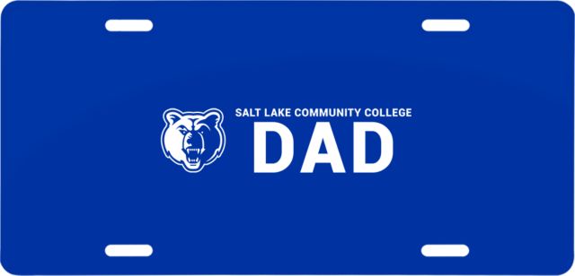 Salt Lake Community License Plate Dad - ONLINE ONLY