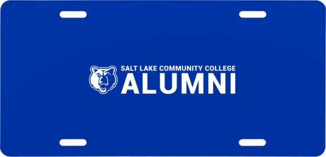 Salt Lake Community License Plate Alumni - ONLINE ONLY