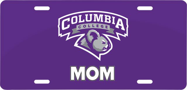 Columbia College (SC) License Plate Mom - ONLINE ONLY