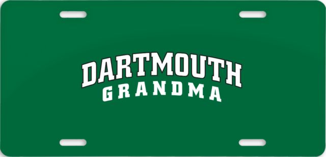 Dartmouth License Plate Grandma - ONLINE ONLY