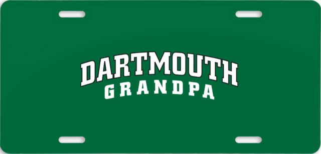 Dartmouth License Plate Grandpa - ONLINE ONLY