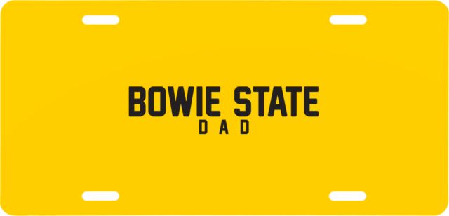 Bowie State License Plate Dad - ONLINE ONLY