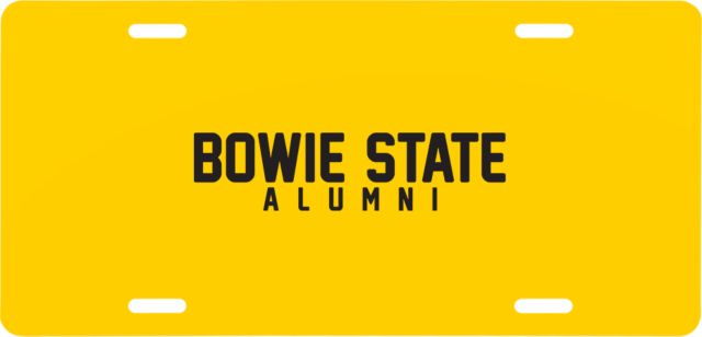 Bowie State License Plate Alumni - ONLINE ONLY