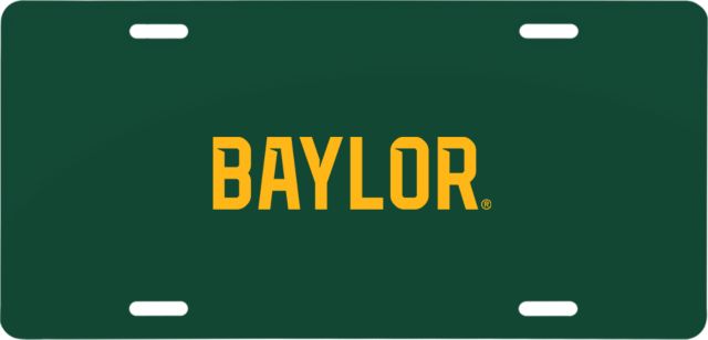 Baylor License Plate Baylor Wordmark - ONLINE ONLY
