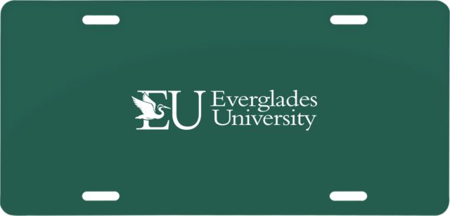 Everglades University® License Plate Everglades University Primary - ONLINE ONLY