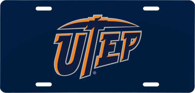 UTEP License Plate Primary University Mark - ONLINE ONLY