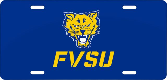 Fort Valley State License Plate Primary Mark - ONLINE ONLY