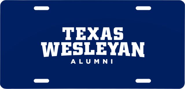 Texas Wesleyan License Plate Alumni - ONLINE ONLY