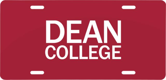 Dean College License Plate Primary Mark - ONLINE ONLY