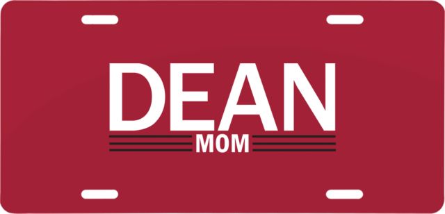Dean College License Plate Mom - ONLINE ONLY
