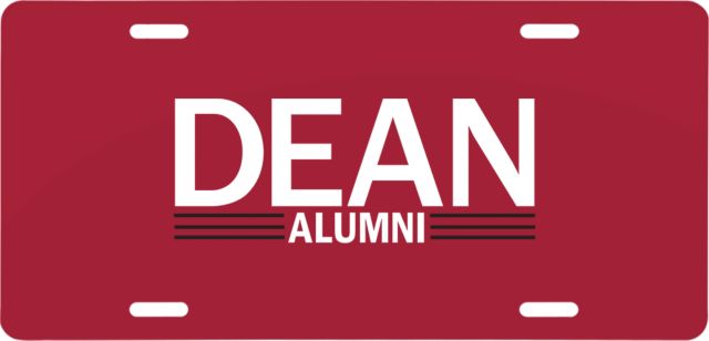 Dean College License Plate Alumni - ONLINE ONLY