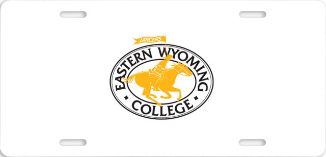 Eastern Wyoming License Plate Eastern Wyoming College Lancers Primary Mark - ONLINE ONLY