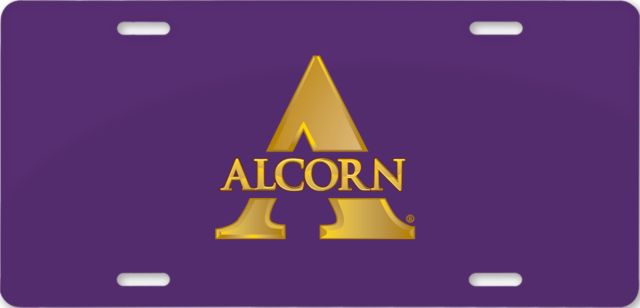 Alcorn License Plate Alcorn A - ONLINE ONLY