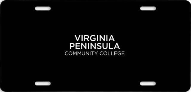 Virginia Peninsula License Plate Virginia Peninsula Community College Stacked - ONLINE ONLY