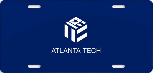 Atlanta Tech College License Plate Atlanta Tech - ONLINE ONLY