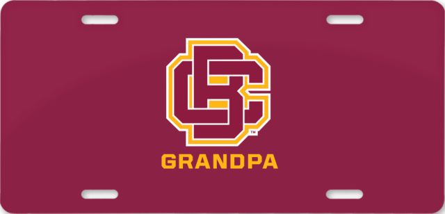 Bethune Cookman License Plate Grandpa - ONLINE ONLY