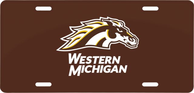 Western Michigan University Full Color Bronco Head Car Decal