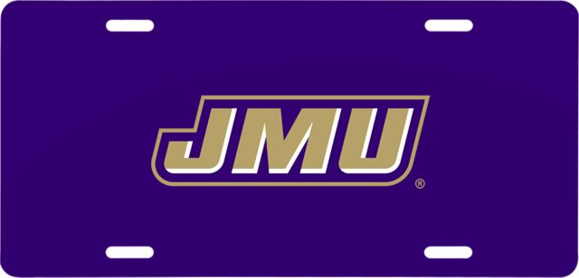 James Madison License Plate Primary Logo - ONLINE ONLY