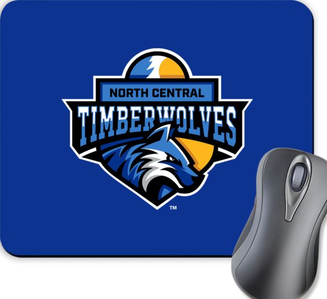 North Central Michigan Full Color Mousepad North Central Timberwolves - ONLINE ONLY