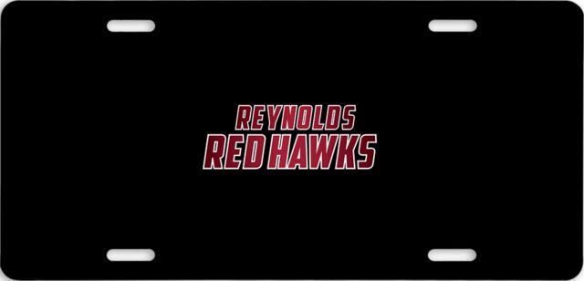 J. Sargeant Reynolds License Plate Reynolds Red Hawks Gradient - ONLINE ONLY