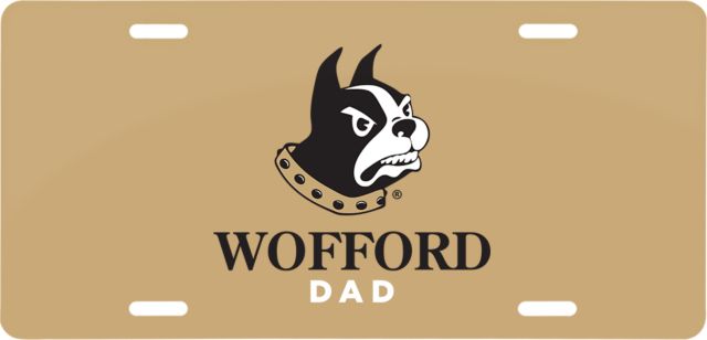 Wofford License Plate Dad - ONLINE ONLY