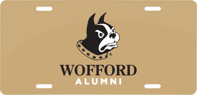 Wofford License Plate Alumni - ONLINE ONLY