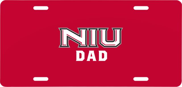 Northern Illinois License Plate Dad - ONLINE ONLY