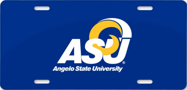 Angelo State License Plate Primary Mark - ONLINE ONLY