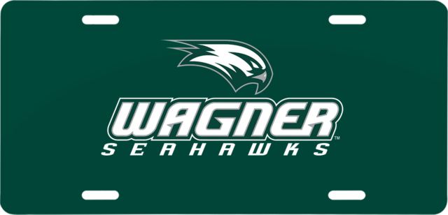 Wagner College License Plate Wagner Seahawks Logo - ONLINE ONLY