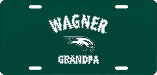 Wagner College License Plate Grandpa - ONLINE ONLY