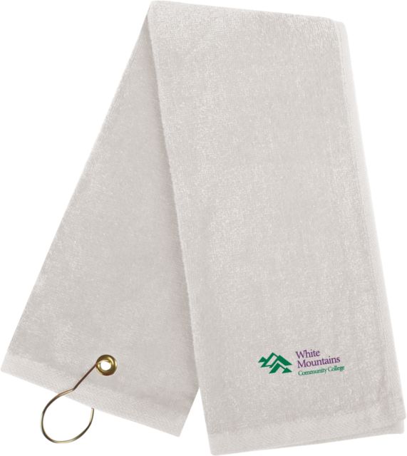 White Mountains Golf Towel Mountains Community College Logo - ONLINE ONLY