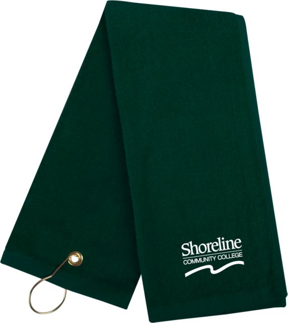 Shoreline Golf Towel Shoreline Community College Primary Word mark - ONLINE ONLY