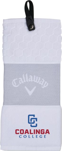 WHC Coalinga Callaway Trifold Towel Coalinga College Vertical Lockup - ONLINE ONLY