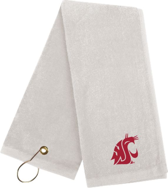 Washington State Golf Towel WSU Primary Athletic Mark - ONLINE ONLY