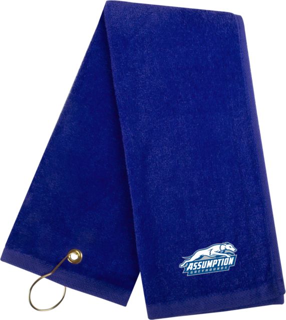 Assumption Golf Towel Assumption University Greyhound Logo - ONLINE ONLY