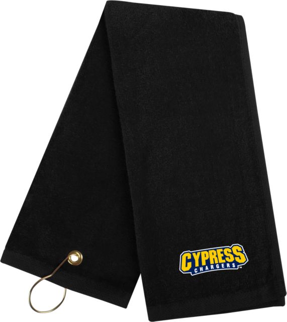 Cypress College Golf Towel Cypress Chargers Banner Wordmark - ONLINE ONLY