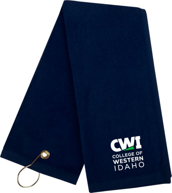 Western Idaho Golf Towel CWI College of Western Idaho Primary Mark - ONLINE ONLY