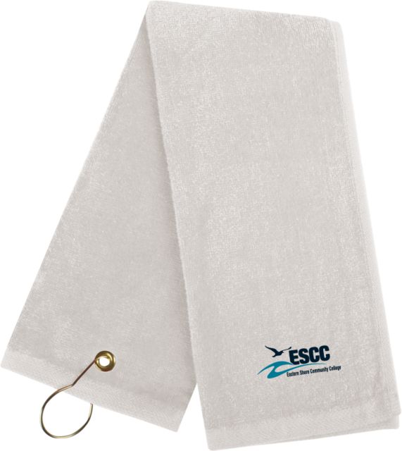 ESCC White Golf Towel ESCC Emb. - ONLINE ONLY