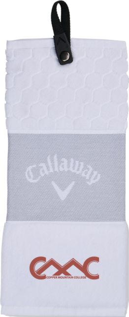 Copper Mountain Callaway Trifold Towel Copper Mountain College Primary Mark - ONLINE ONLY