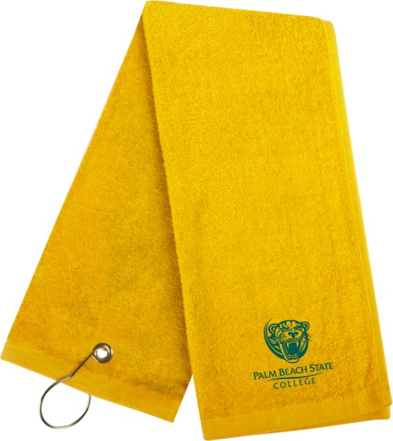 Palm Beach State Golf Towel Palm Beach State Panther Logo - ONLINE ONLY