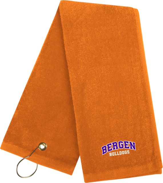 Bergen CC Golf Towel Arched Bergen Bulldgos - ONLINE ONLY