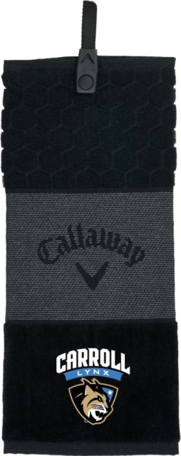 Carroll CC Callaway Trifold Towel Carroll Athletic Mark - ONLINE ONLY