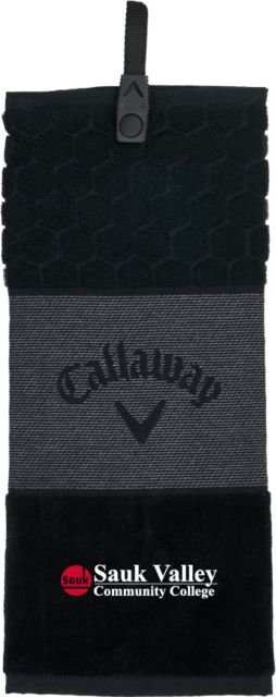 Sauk Valley Callaway Trifold Towel Sauk Valley CC Primary Wordmark - ONLINE ONLY