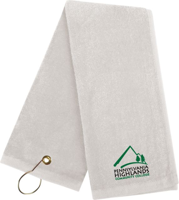 Pennsylvania Highlands Golf Towel Pennsylvania Highlands Logo Vertical - ONLINE ONLY