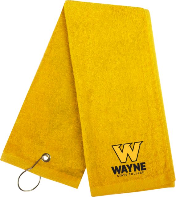 Wayne State Golf Towel W State C - ONLINE ONLY