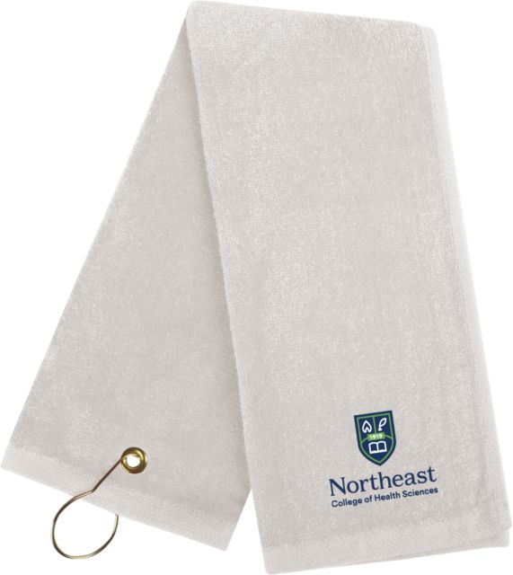 NE College of Health Golf Towel Northeast College Stacked - ONLINE ONLY